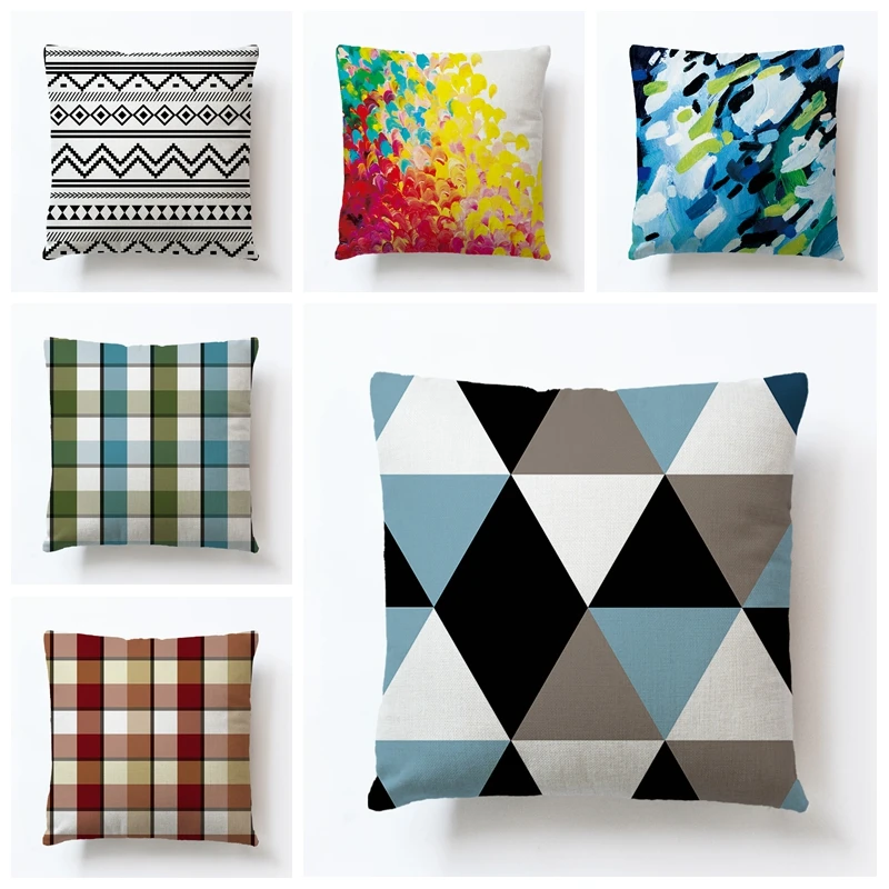 RUBYLOVE нордический стиль современные минималистичные Геометрические полосы ромб