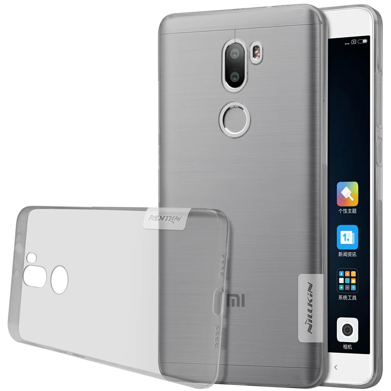 Серый NILLKIN природа ТПУ чехол для Xiaomi Mi5S Plus прозрачный мягкий чехол для Xiaomi Mi 5s Plus - Цвет: Серый