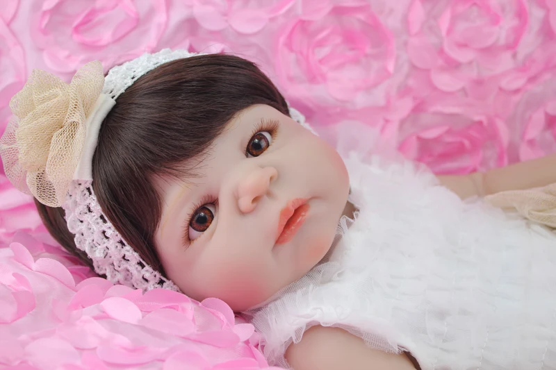 Полностью силиконовая кукла Reborn Girl 55 см Милая принцесса Новорожденные куклы