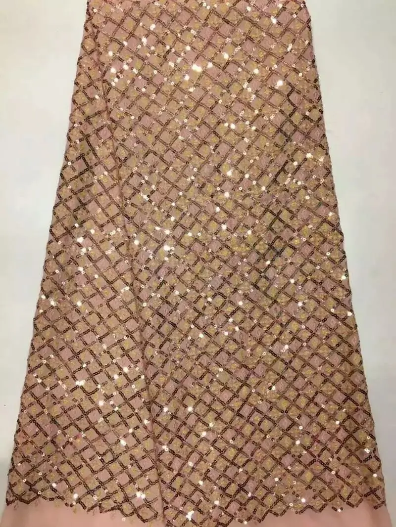 Free shipping Tulle French lace fabric for party&ampwedding dress high quality African net with sequins! NX2266 | Дом и сад