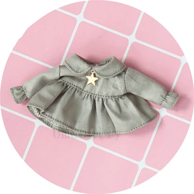 Color-1 1 шт. ручной работы милый OB11 платье куклы для Obitsu 11,1/12 BJD куклы одежда аксессуары - Цвет: Color-1