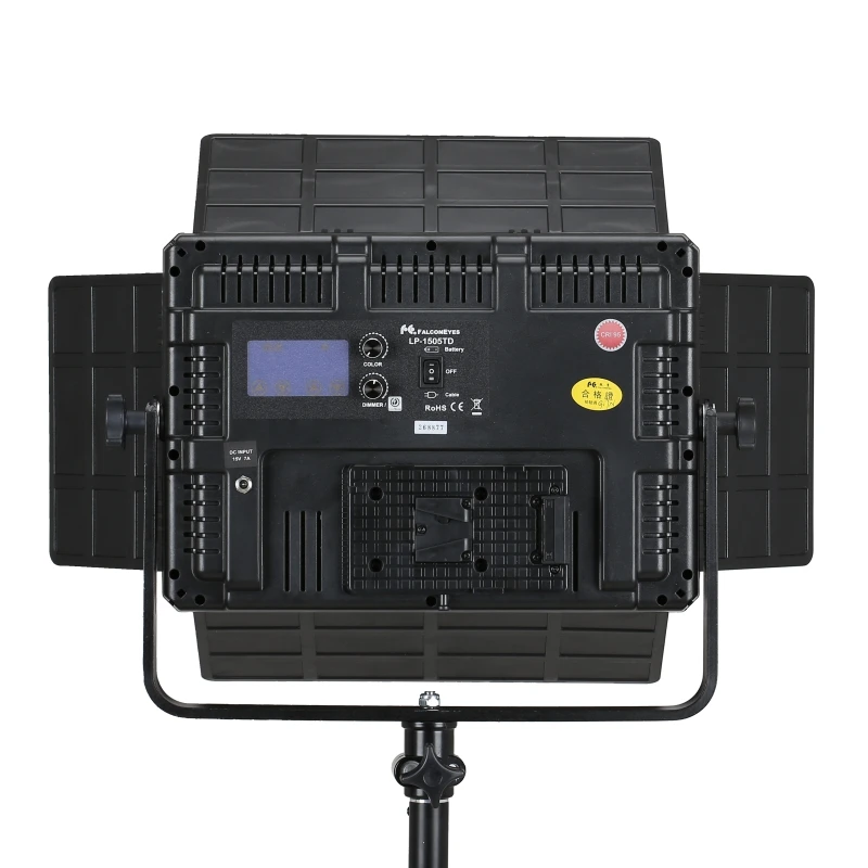 Falcon eyes 2pcs 75W LED Panel Photography Video Light Dimmable Studio 150pcs Continuous Lighting LP-1505TD | Электроника