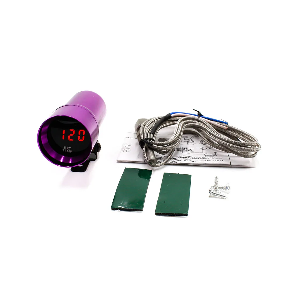 CNSPEED 37 мм Цифровой Автомобильный датчик температуры выхлопных газов EGT EXT Temp Meter 200