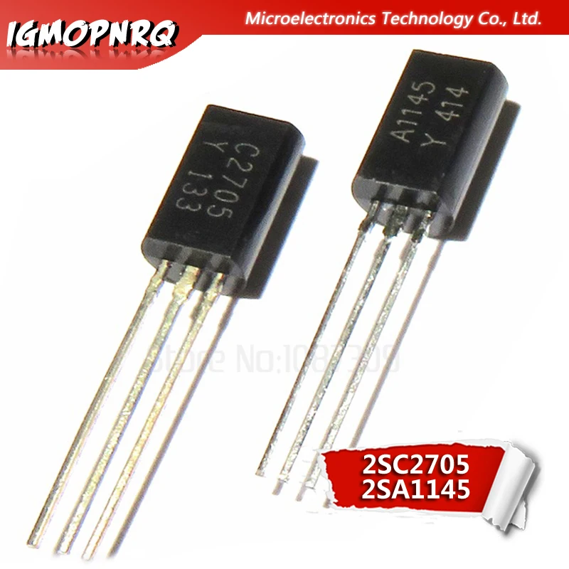10 шт 2SC2705 2SA1145 C2705 A1145 TO 92 есть лихорадка трубка 100% новая Оригинальная гарантия
