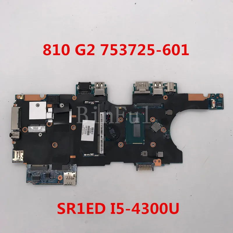 Высокое качество для 810 G2 материнская плата ноутбука 753725-601 13246-1 48.4OX3. 011 с SR1ED I5-4300U