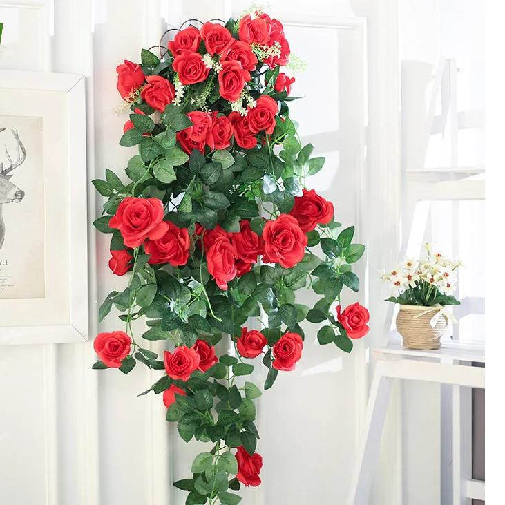 Искусственный ротанговый цветок искусственный 35 5 дюйма украшение для дома на