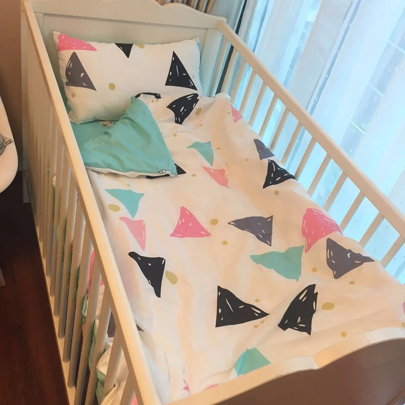 Милый набор постельных принадлежностей для детской кроватки 120*60 см 130*70 100% хлопок