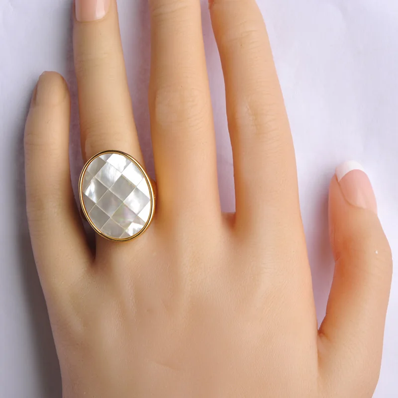 Женский свадебный ювелирный набор в виде ракушек высокого качества Овальный