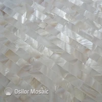 white color natural chinese freshwater shell seamless mother of pearl mosaic tiles for kitchen backsplash wall tile