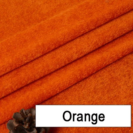 Orange Бархатная ткань 100*160 см, полиэстер, спандекс, Telas, плюшевая ткань, цветная, сделай сам, ручная работа, шитье, лоскутное шитье, сценический занавес, скатерть - Цвет: Orange