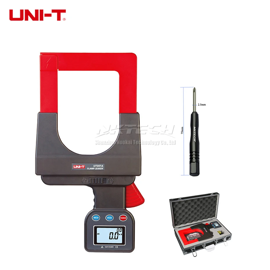 

UNI-T UT257A Large Caliber Jaws Leakages Clamp Meter Digital AC Current 3200A Ammeter Data Storage RS232 Transfer LCD Backlight