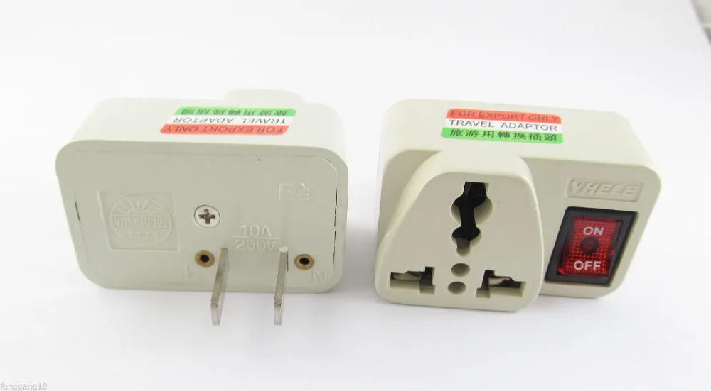 1 шт. вилка адаптера переменного тока с выключателем питания 250 В 10 А|adapter plug|eu auac