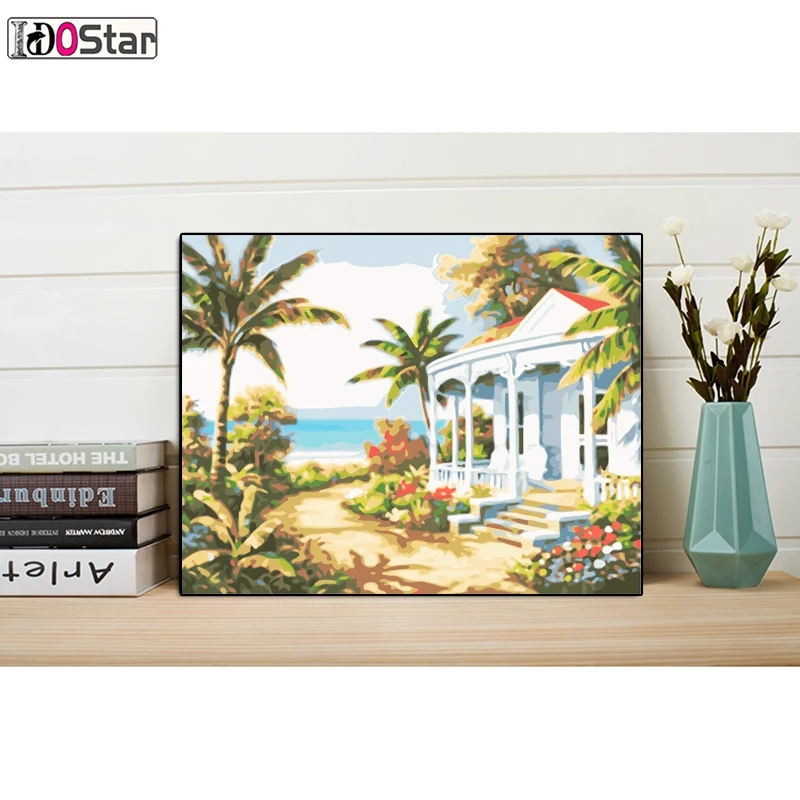 Картины природных ландшафтов по номерам ручной работы Холст Картина маслом