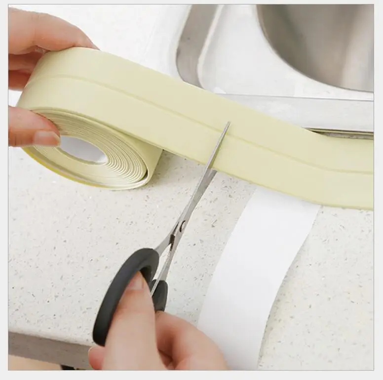 ПВХ расширенная водонепроницаемая лента против плесени клейкая Кухня Раковина