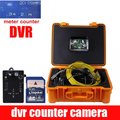dvr counter Bestwill 50 м sony CCD 700TVL эндоскоп змея канализационная камера труба настенная инспекционная клавиатура DVR камера с счетчиком - Цвет: dvr counter