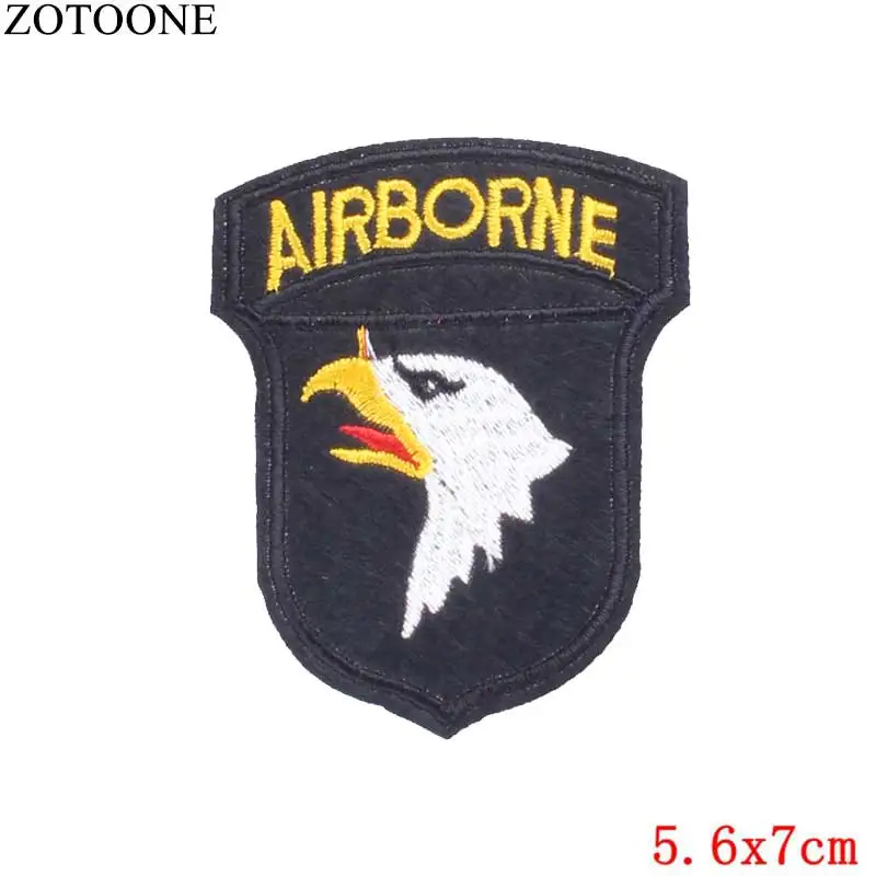 ZOTOONE Сделай Сам военные вышитые термоклейкие нашивки для одежды футболка