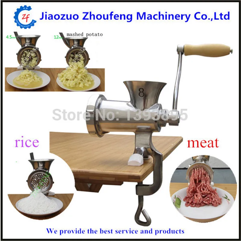 Home use manual stainless steel noodle meat grinder machine meat mincer   ZF