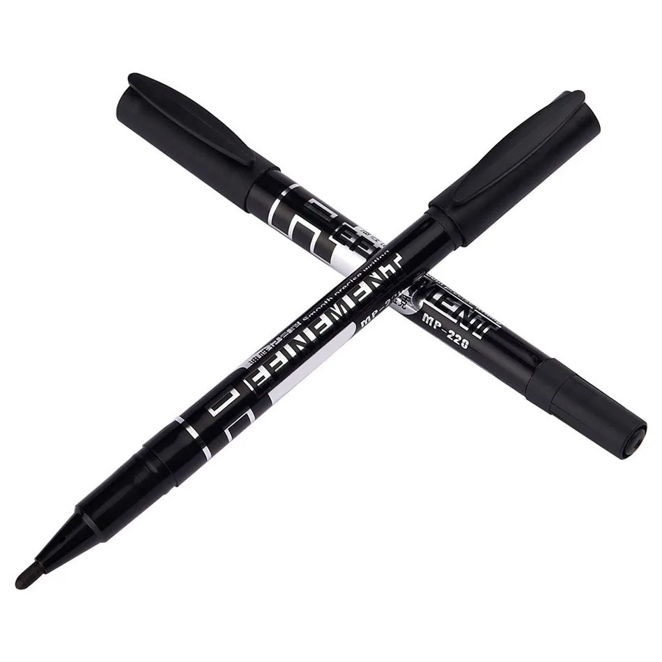 Двойной записи черный красный синий Маркер Оптовая Продажа двойной маркер масла