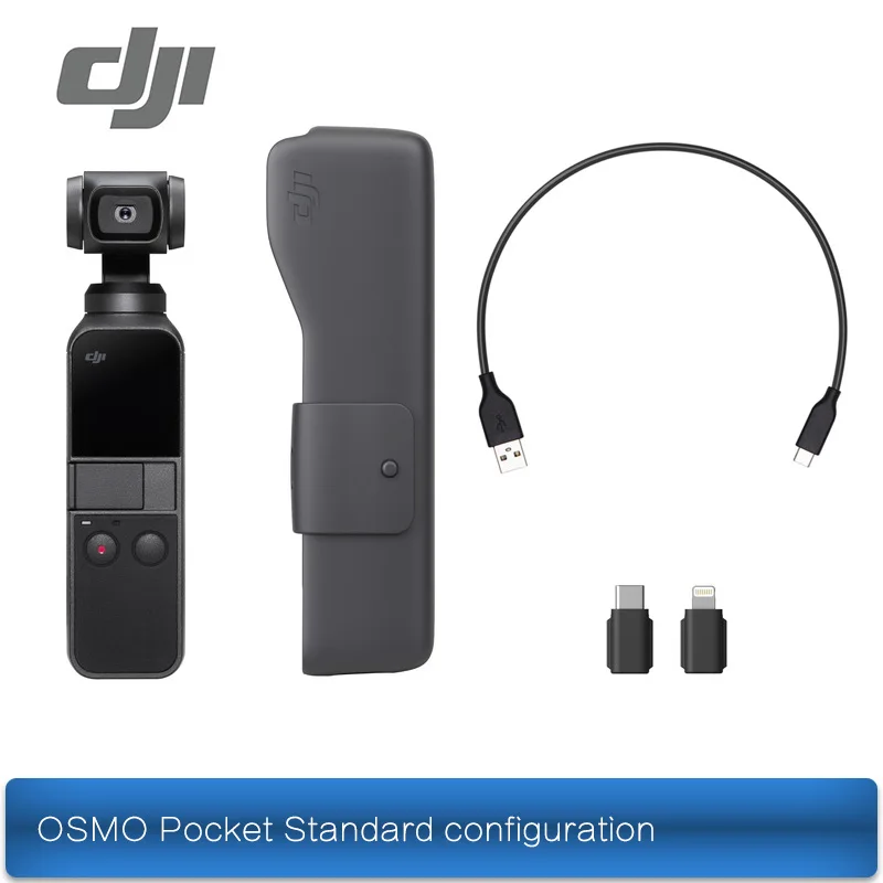OSMO Pocket 1 DJI Osmo карман 3-осевая стабилизированная для цифровой зеркальной камеры 4K 60fps мини-видеокамера легкий и Портативный - Цвет: OSMO Pocket 1