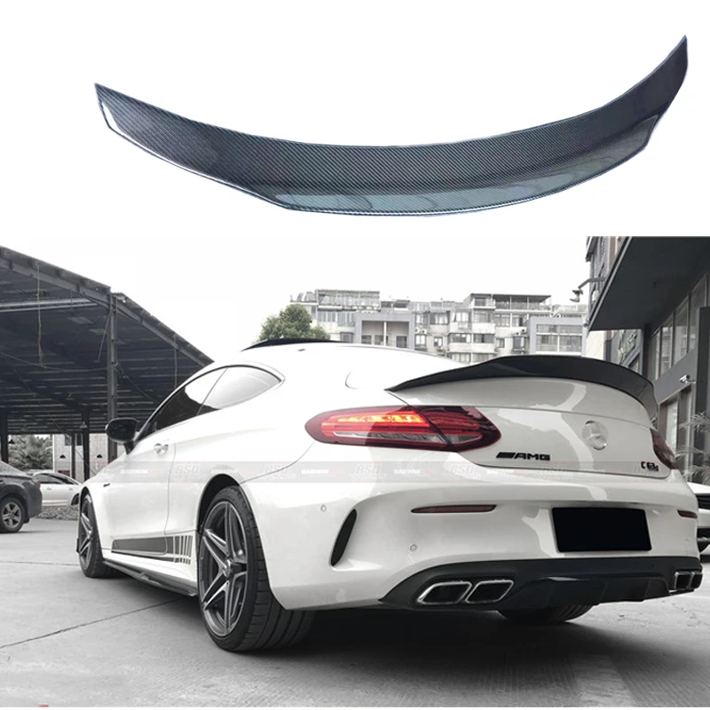 

C Class W205 Carbon Fiber Rear Roof Spoiler For Mercedes Benz W205 Coupe 2015-2017 C63 AMG C200 C250 C180 C300 C350