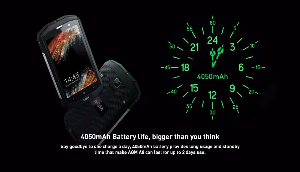 AGM A8 IP68 водонепроницаемый мобильный телефон 5," HD 3 ГБ+ 32 ГБ Qualcomm MSM8916 четырехъядерный 13,0 МП 4050 мАч NFC OTG 4G смартфон