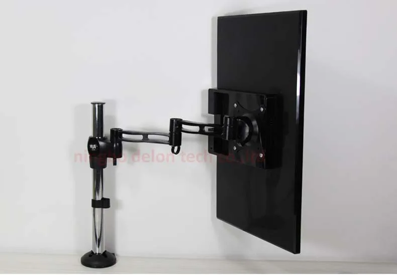 DL-T502 10-2" регулируемый по высоте алюминий 360 Вращающийся ЖК-Телевизор Настольный кронштейн полный движения монитор стол зажим экран кронштейн Стенд
