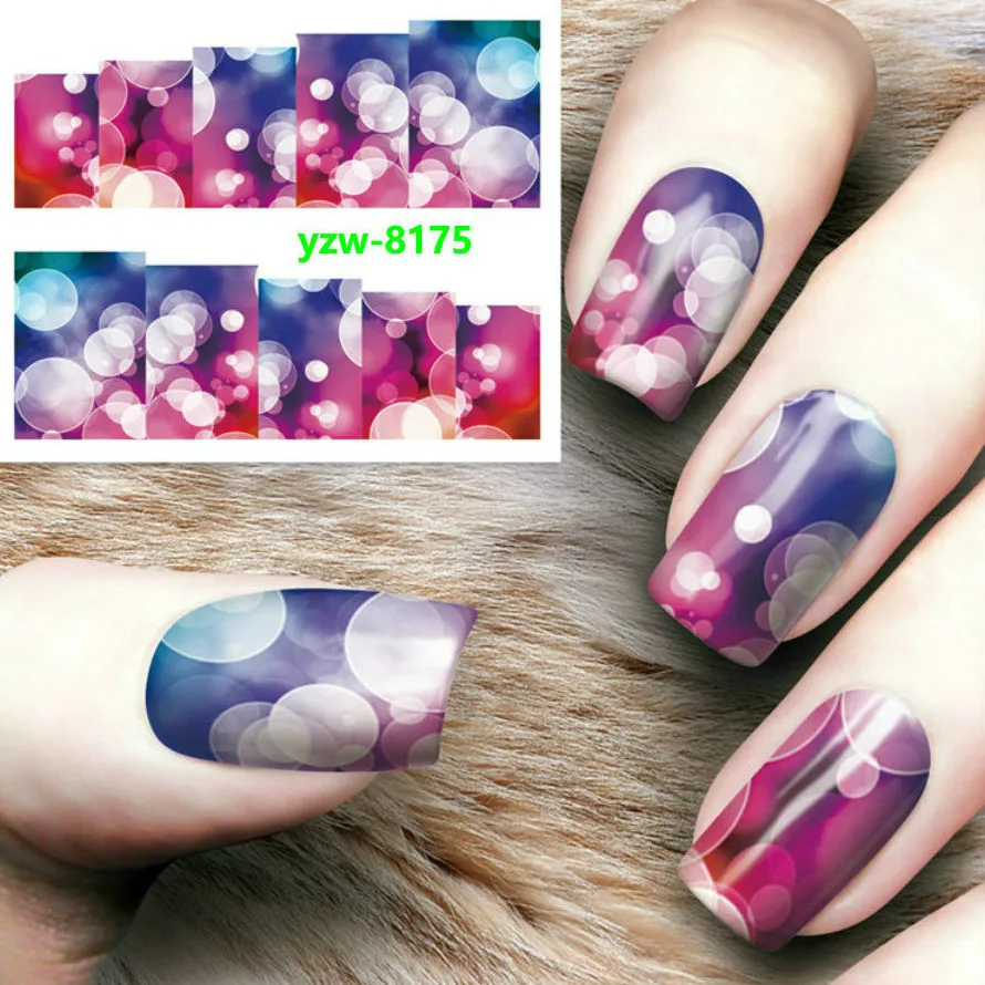 1 шт. Волшебные шаблоны для дизайна ногтей в виде цветов прозрачные силиконовые