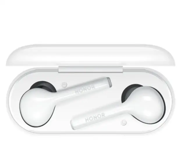 Белый huawei Honor FlyPods Молодежная версия TWS беспроводные Bluetooth наушники с микрофоном Музыка Спорт Мода сенсорная гарнитура Handfree - Цвет: Белый