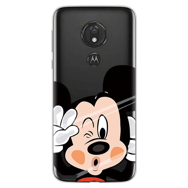 miqi Мультяшная пара для Coque Motorola Moto G7 Play Plus чехол мягкий, роскошный, из ТПУ Модный чехол для телефона для Motorola G7 power Cover - Цвет: miqi