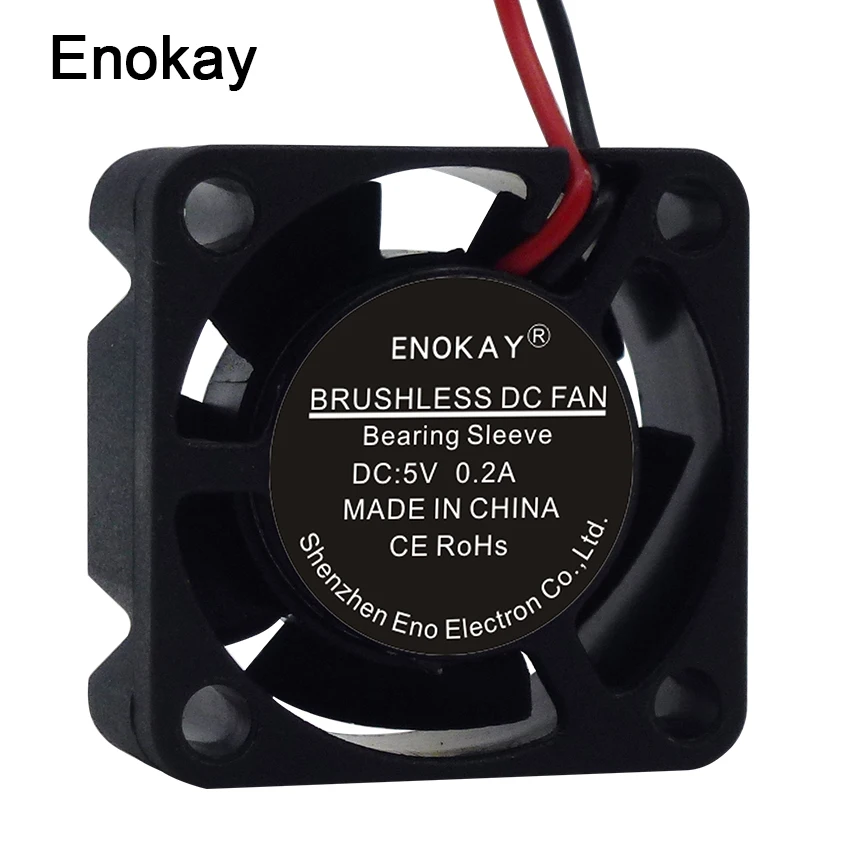 1 шт. Enokay 5V 0.2A маленький микро Бесщеточный вентилятор охлаждения постоянного тока