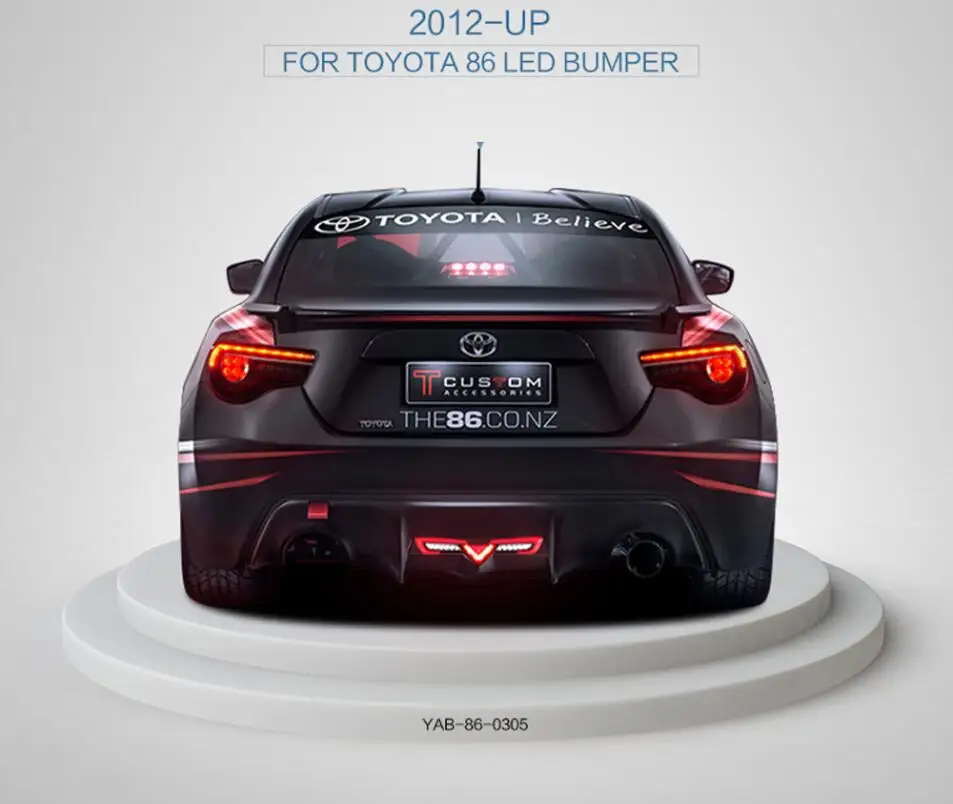 Автомобильный бампер taillamp 86 для Toyota86 GT86 задний фонарь 2012 2013 год светодиодный тормоз+ Парк+ Сигнальные огни