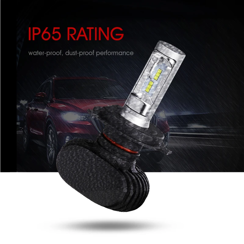 Oslamp H4 H7 H11 H1 H3 9005 Автомобильный светодиодный фары для авто Hi lo луч S1/X9 серии 50 Вт 6500