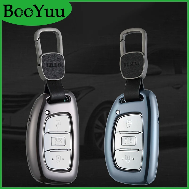 Чехол для ключа автомобиля Booyuu 3 4 кнопки Hyundai ix25 ix35 i20 i30 i40 hb20 Santa Fe Crete Solaris Elantra Verna