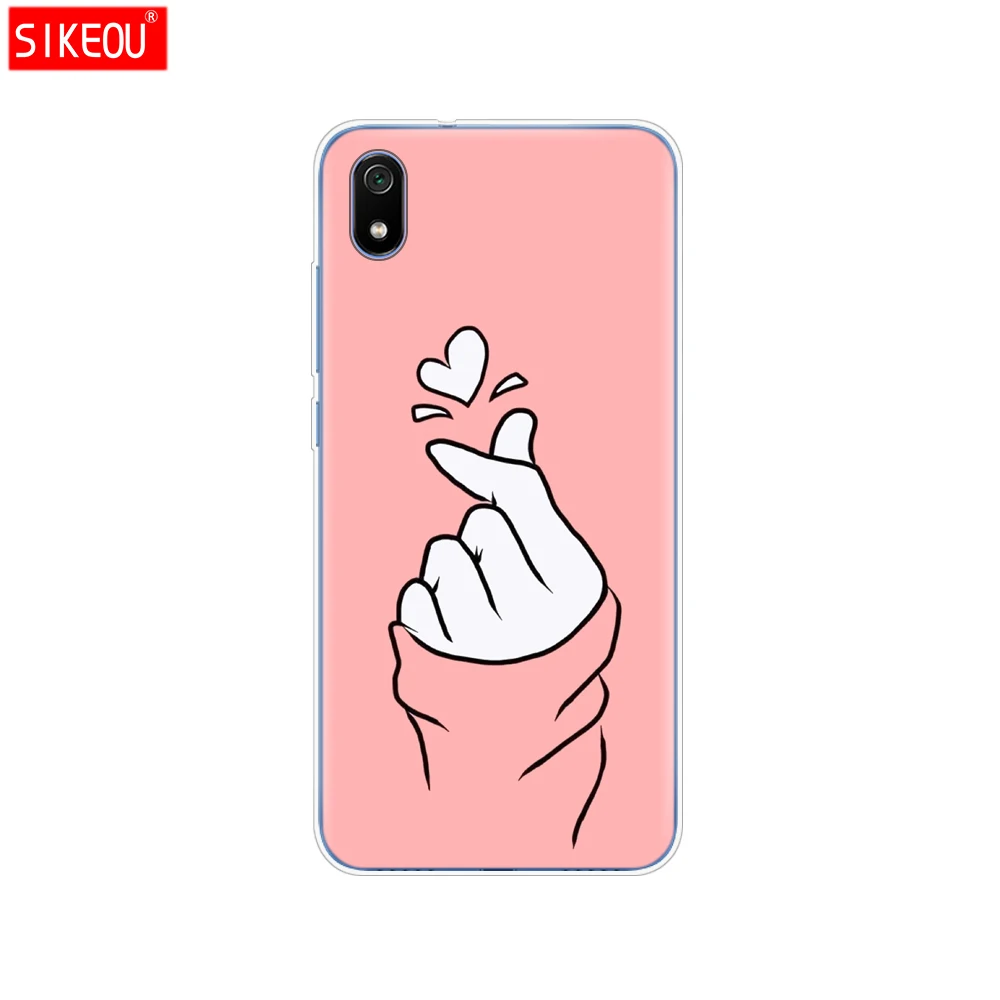 Силиконовый чехол для xiaomi redmi 7a, чехлы с полной защитой, мягкая задняя крышка из ТПУ для redmi 7 a, бампер hongmi 7a, чехол для телефона - Цвет: 12060
