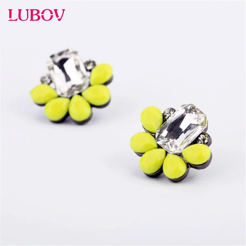 LUBOV 2018 серьги гвоздики с опалом Красочные Модные золотые для пирсинга женщин