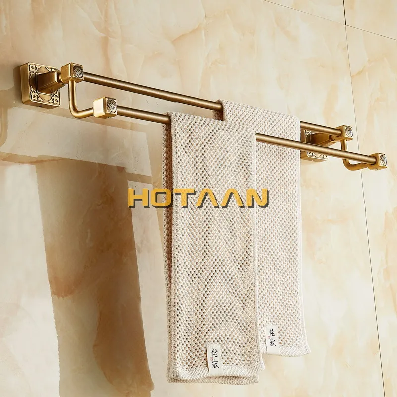 Бесплатная доставка (24 &quot 60 см) двойная вешалка для полотенец/держатель