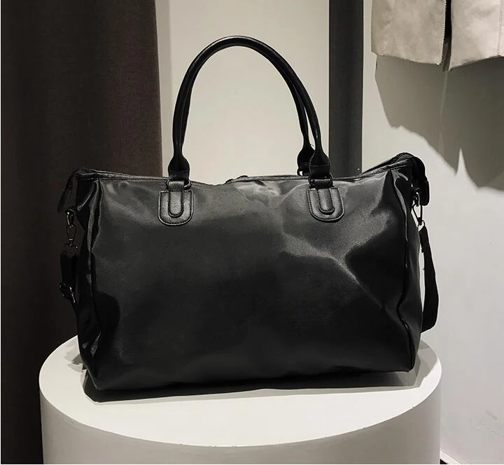 WOBAG Мужская черная Дорожная сумка, модная розовая сумка на плечо с блестками, женская сумка, женская переносная сумка на выходные, водонепроницаемая сумка для стирки