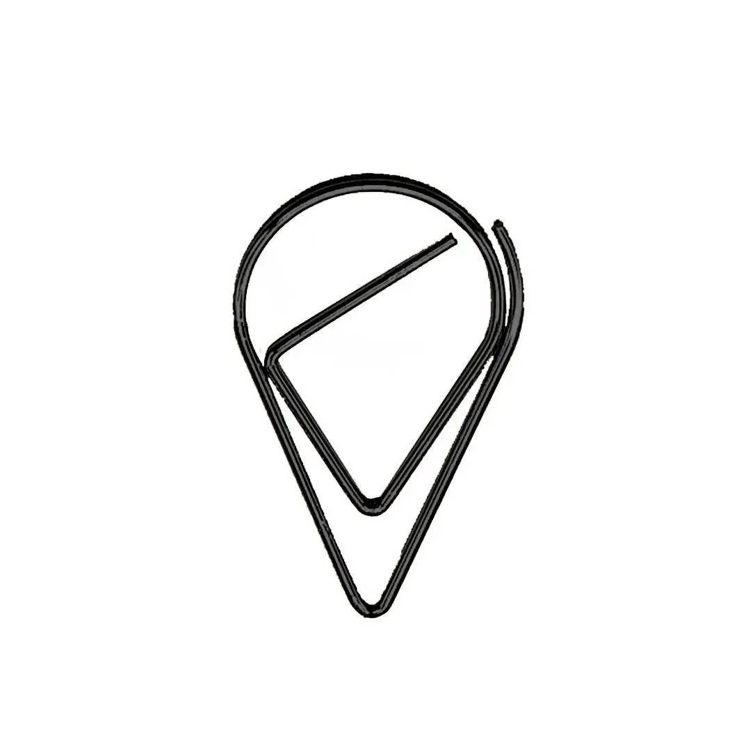 Прочный портативный держатель для бумаги в форме капли воды офиса дома