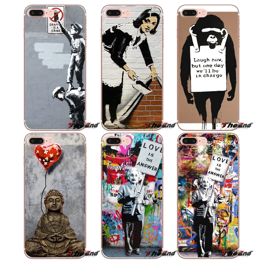 Чехол для телефона Banksy Graffiti Think Tank Deep Sea Dancers Apple iPhone X 4 4S 5 5S SE 5C 6 6S 7 8 Plus 6sPlus 6Plus 7plus 8plus