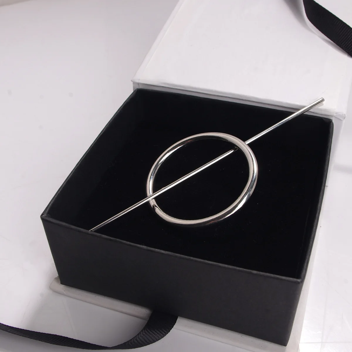 Fashion hair accessories geometric round hollow hairpin headwear circle jewelry |