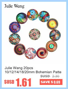 Julie Wang, 50 шт., 6 мм/8 мм/10 мм, стеклянный круглый дракон, ящерица, лягушка, яркие глаза, кабошоны для ожерелья, подвеска, аксессуары для изготовления ювелирных изделий