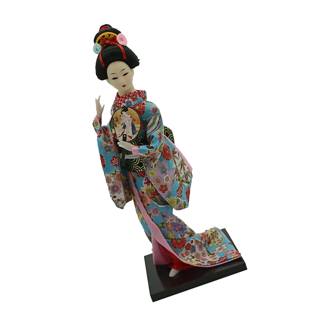 12 дюймов японское кимоно гейша куклы Kokeshi ремесла украшение Цветочная одежда |