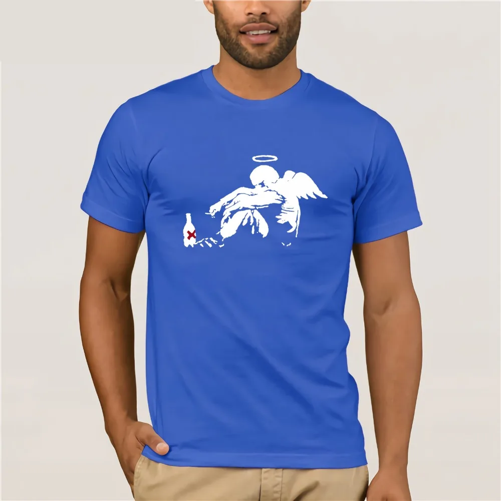 Футболка Banksy/angel yolo Comical Shirts Men'S | Мужская одежда