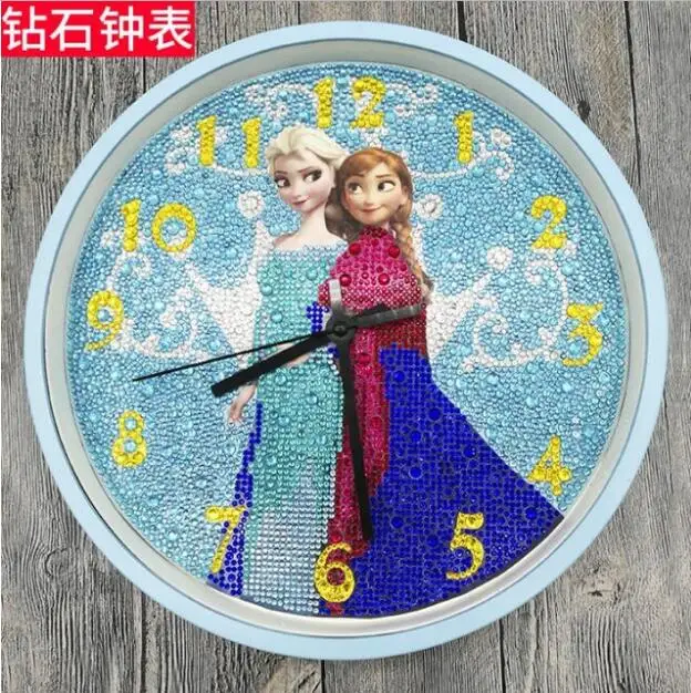 5d стразы живопись часы мультфильм diy Алмазная мозаика алмазные вышивальные для