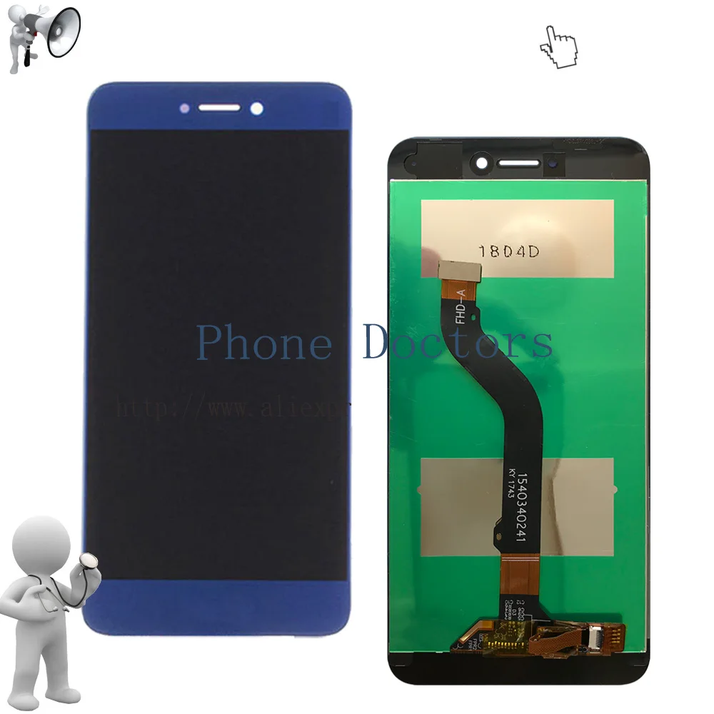 ЖК дисплей + рамка для Huawei Honor 8 Lite/Nova Lite WAS LX1A PRA LX2 с сенсорным экраном дигитайзер