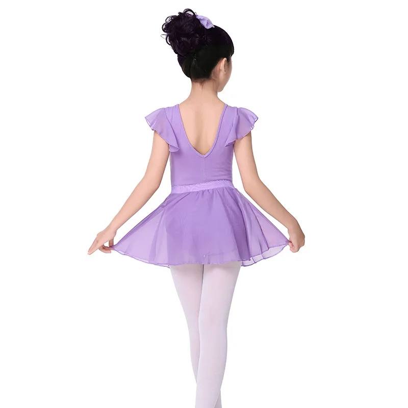 Фото Girl and adult Joint ballet Dance Exercise leotard skirt Children's V-collar Chiffon flutter Sleeve Clothes costume JQ-295 Girl and adult Joint ballet Dance Exercise leotard skirt Children's V-collar Chiffon flutter Sleeve Clothes costume JQ-295