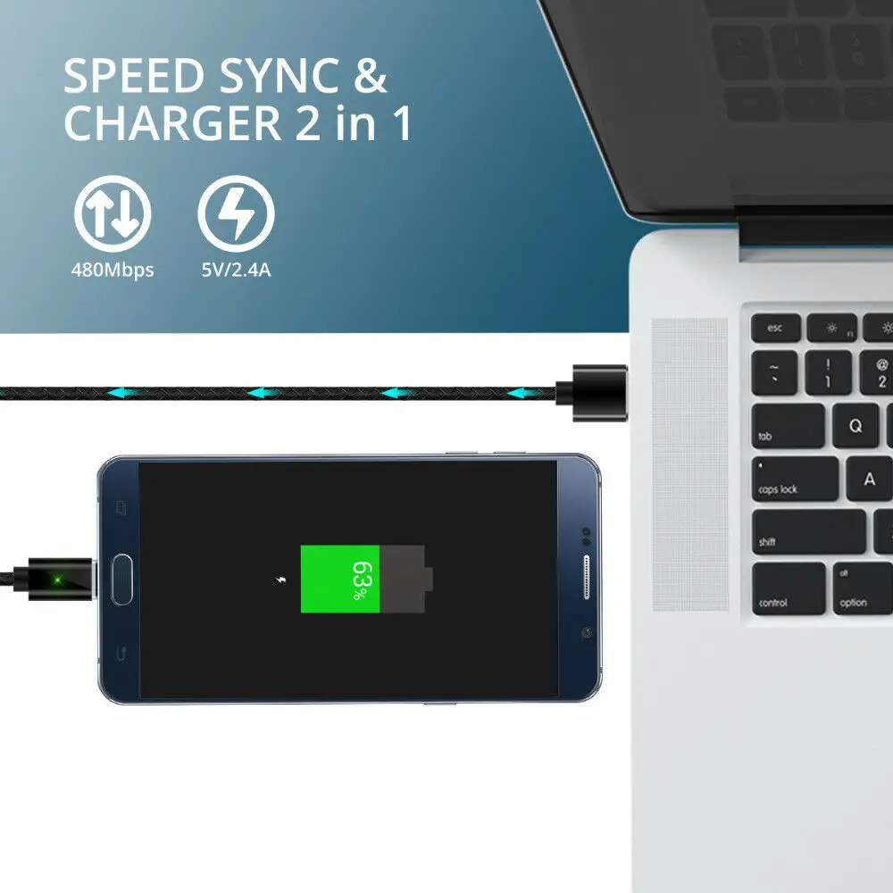 Магнитный кабель Micro usb Type C адаптер для быстрой зарядки телефона магнитное