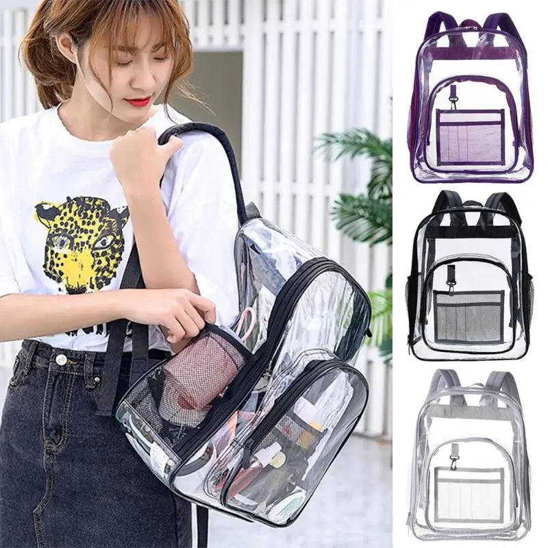 

PVC Maternity Diaper Bags Waterproof Transparent Women Backpacks Large Baby Nappy Storage Bag Fashion Mummy Travel Shoulder Bag