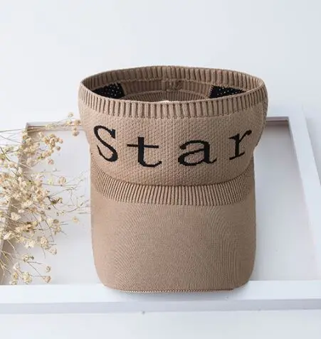 star khaki Женская Повседневная походная Кепка для путешествий, козырек от солнца, уличные вязаные шапки, спортивные безрукавные открытые солнцезащитные козырьки, Пляжная сетчатая Кепка для гольфа, женская - Цвет: star khaki