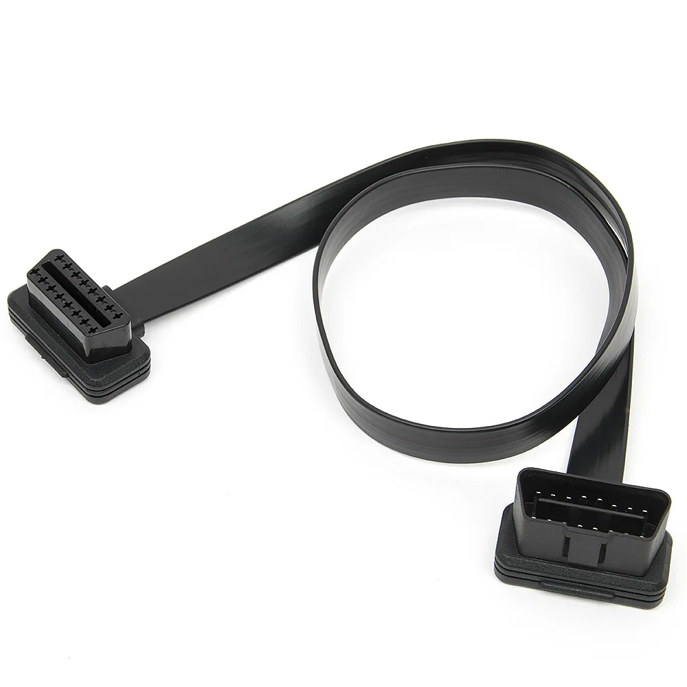 KWOKKER Универсальный 16-контактный OBD2 плоский + тонкий как лапша OBD кабель ELM327